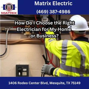 How Do I Choose the Right Electrician for My Home or Business?